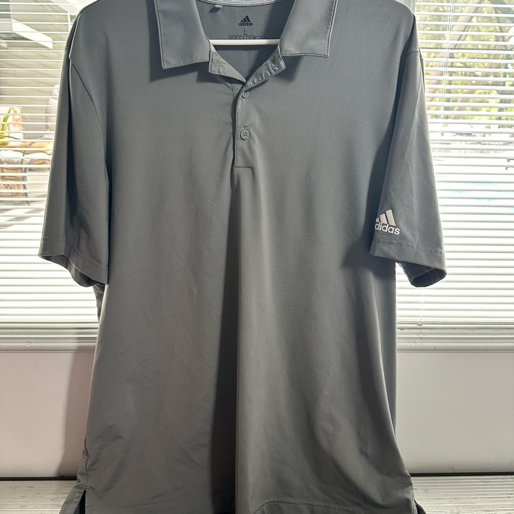 Adidas Gray Polo Shirt Classic Fit
